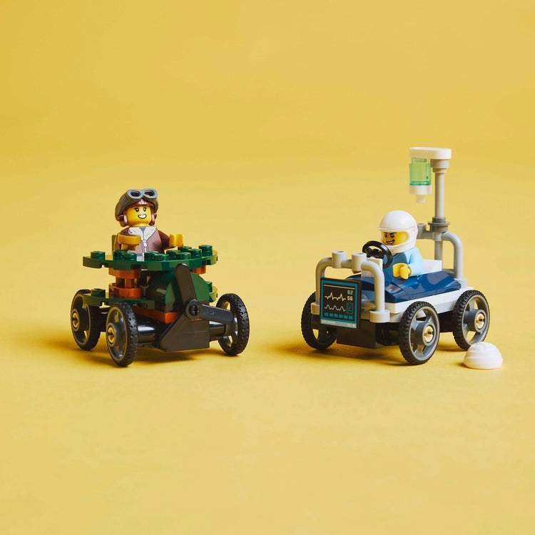 LEGO LEGO CITY 60459 RACK CAR PACK: avion Vs. lit d'hôpital