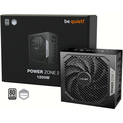 Soyez silencieux! Alimentation modulaire Power Zone 2 de 1 200 watts (noir, 1x 12v-2x6, 3x PCIe)