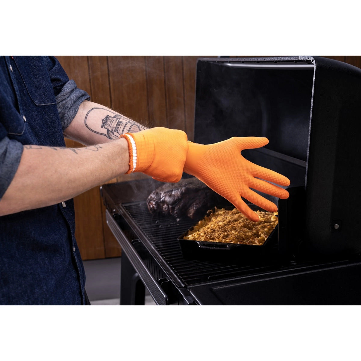 Gants de préparation pour barbecue Traeger (orange)