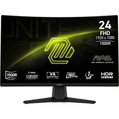 Moniteur de jeu incurvé Msi mag 242c 23,6 (noir, hdmi, displayport, 180 hz)