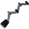 Silverstone SST-CP06-E4, 1x Sata à 15 broches> 4x Sata à 15 broches