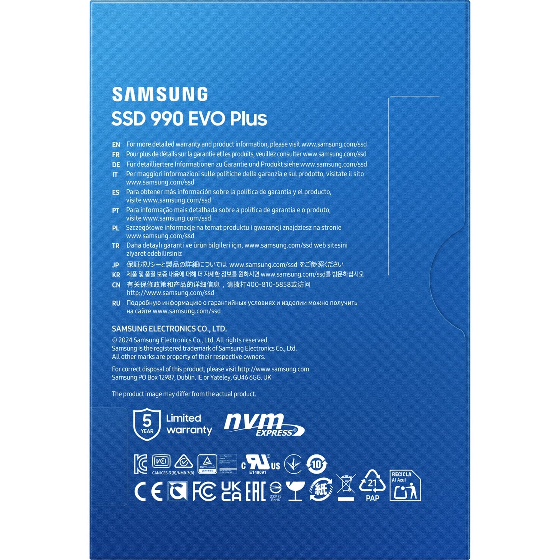 Samsung MZ-V9S4T0BW MZ-V9S4T0 SSD, 4 TB, M.2, 7150 MB S