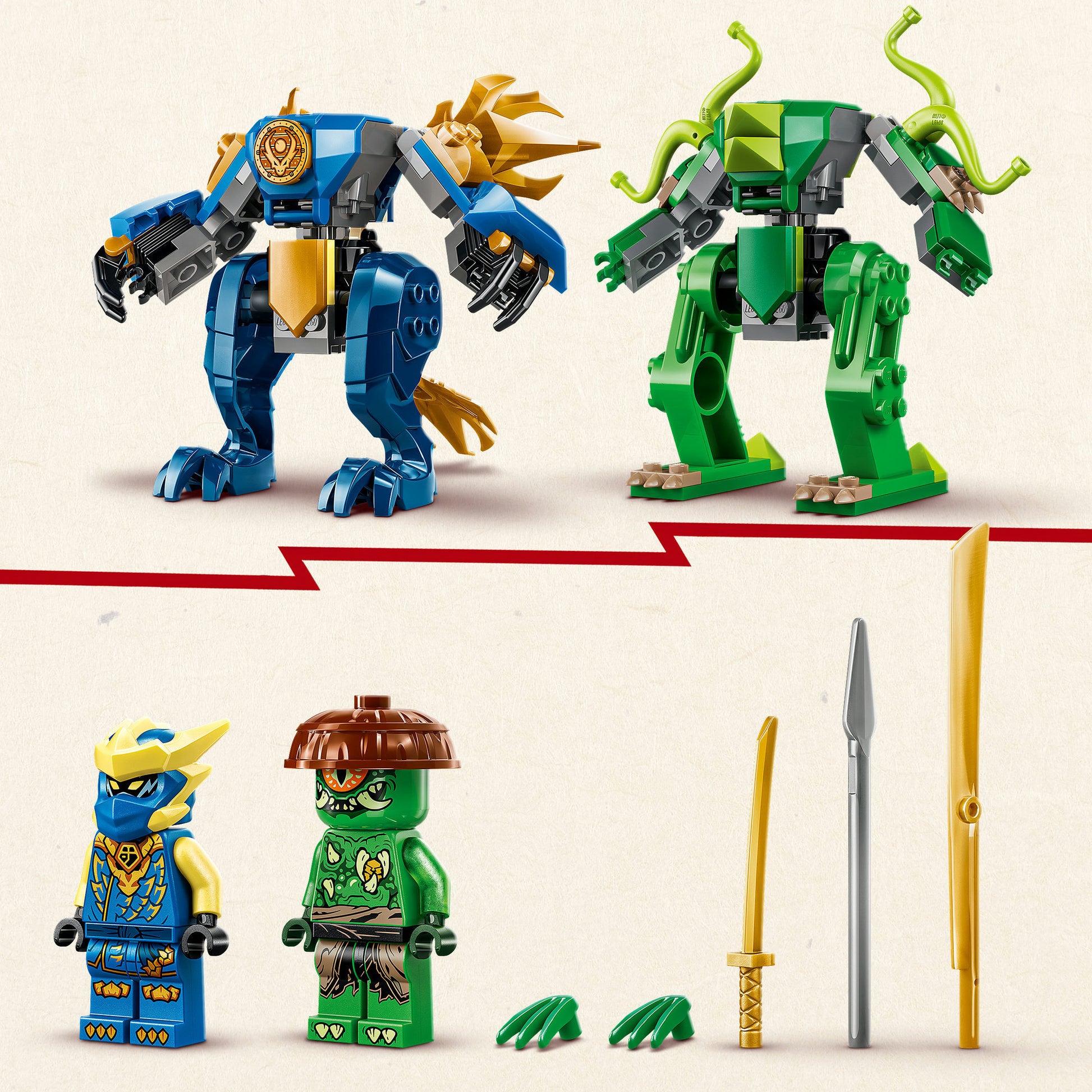 Lego Ninjago 71853 La bataille du dragon et du robot de Jay