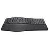 Clavier ergonomique sans fil Trust Keyra (noir, disposition US, Bluetooth 2.4G USB)