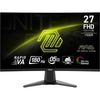 Moniteur de jeu incurvé Msi mag 27c6f 27 (noir, 2x hdmi, port d'affichage, 180 hz)