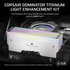 Corsair dominator titane ddr5 kit d'amélioration de l'éclairage éclairage LED (blanc, cmplekit2w)