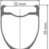 Roue arrière Dt swiss crc 1400 spline® 28