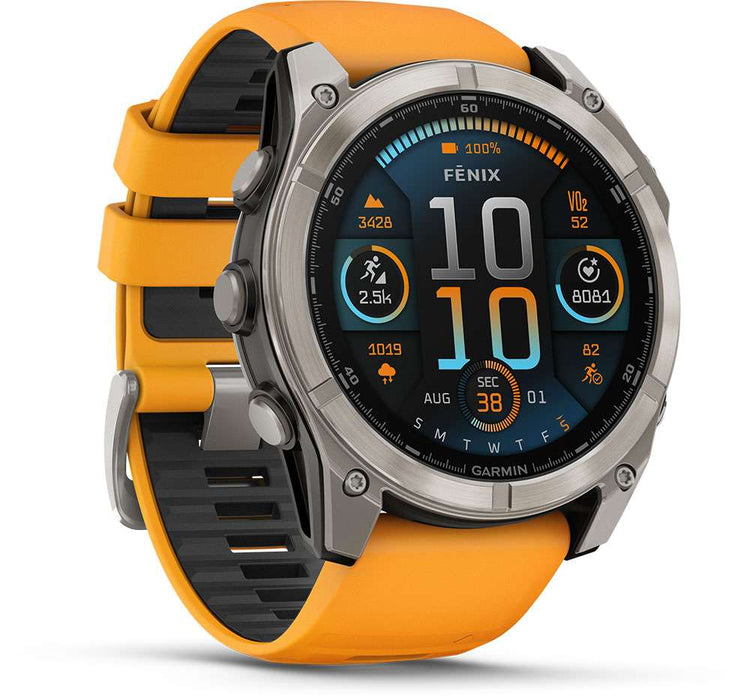 Garmin fēnix® 8 - 51 mm saphir amoled - Montre intelligente multisport GPS
