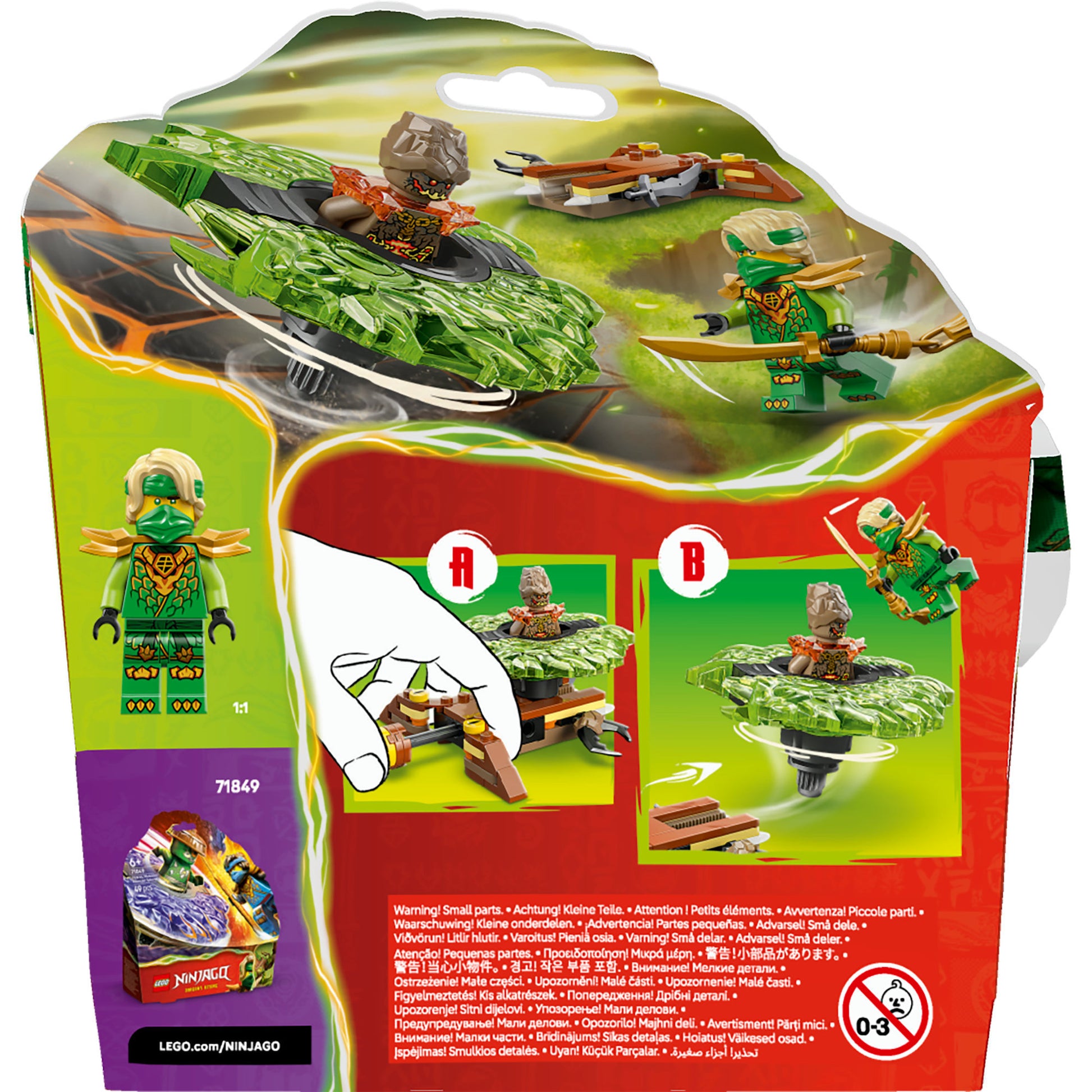 Lego Ninjago 71850 Lloyd contre la terre échantillon dans spinner | 2 pièces