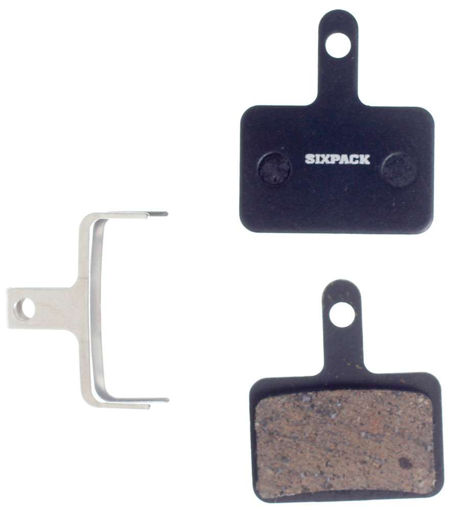 Pack de six plaquettes de frein à disque semi-métalliques Shimano Deore M525