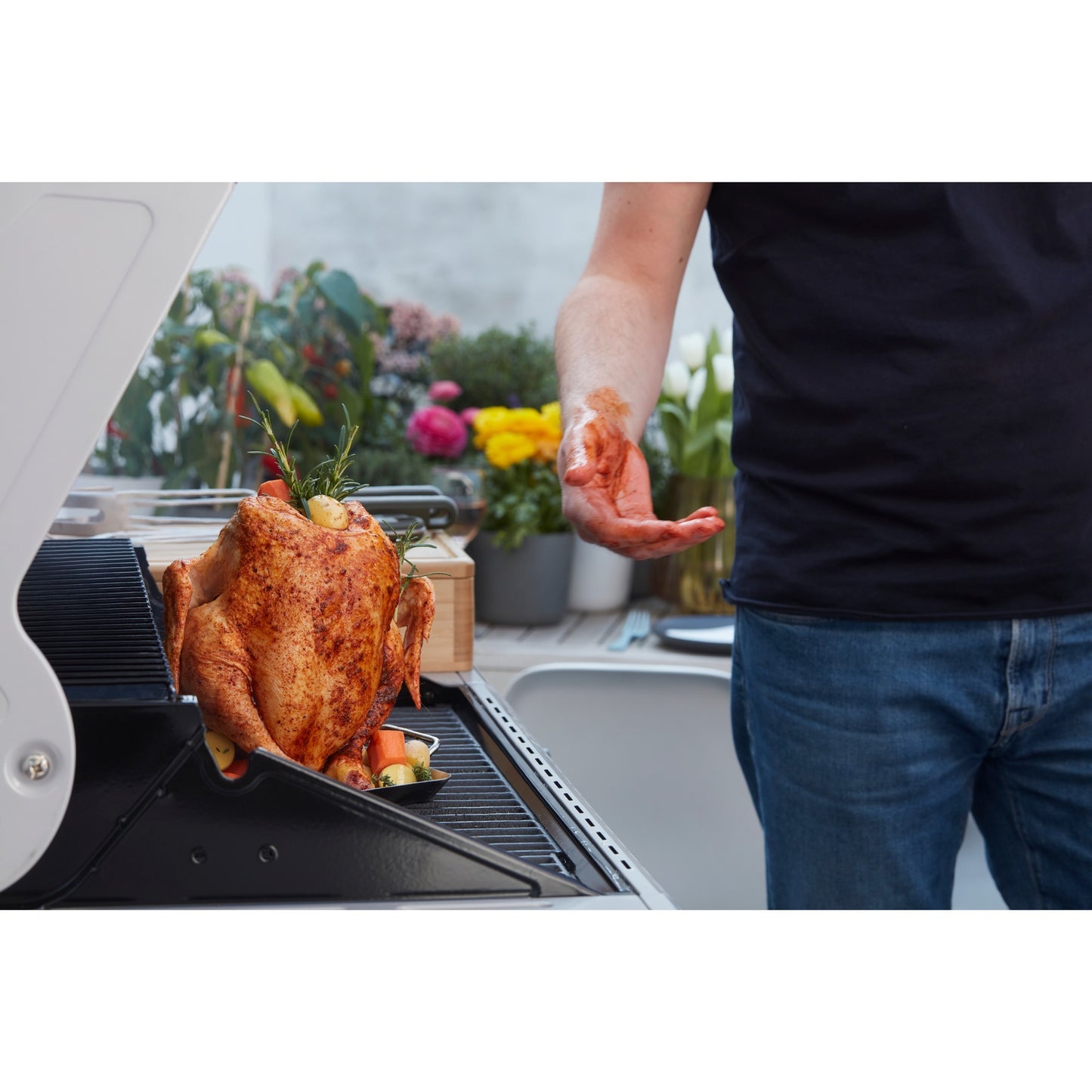 Porte-poulet à barbocoche