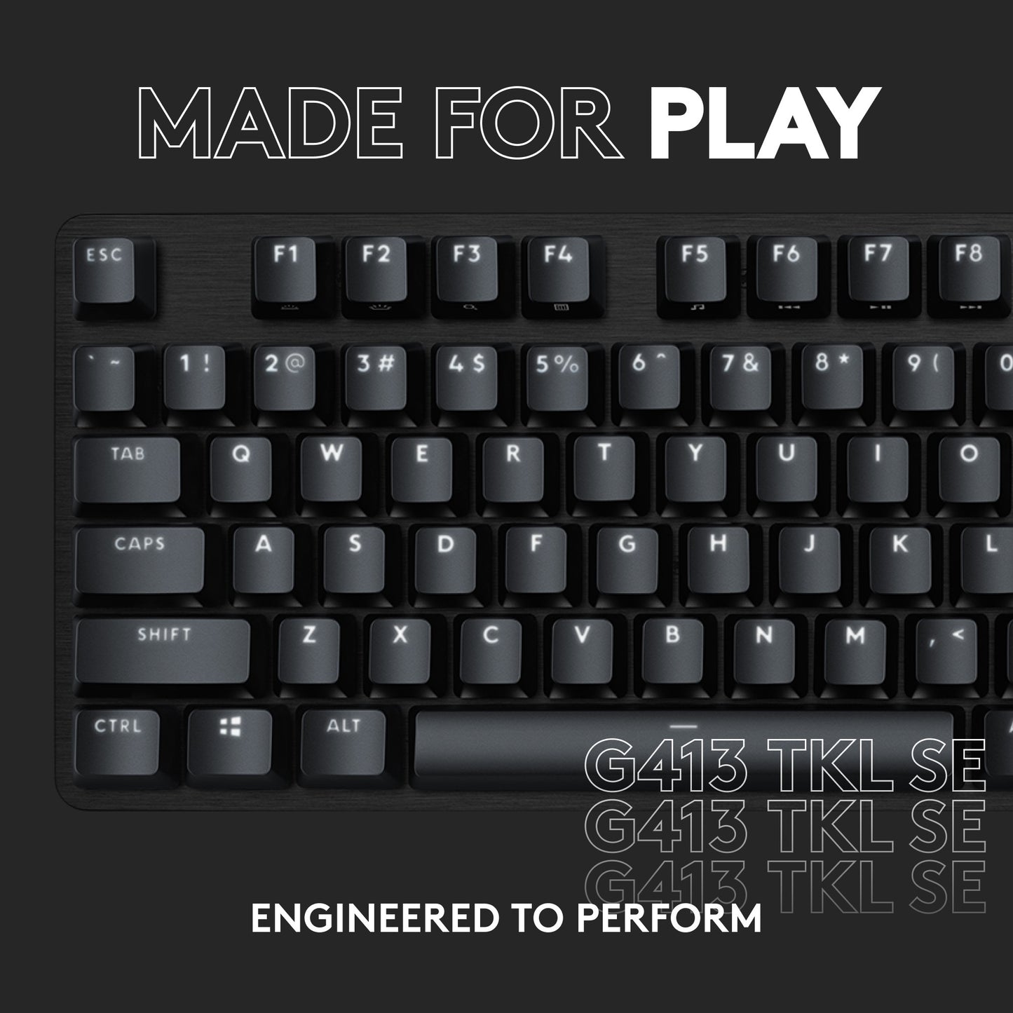 Clavier de jeu mécanique Logitech G413 TKL SE