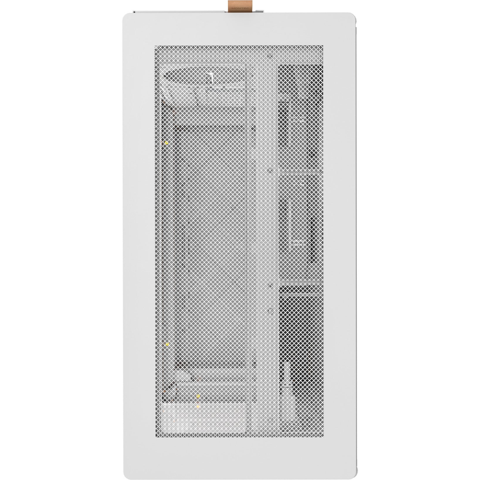 Boîtier tour midi Montech HS02 (blanc | 2x USB-A | 1x USB-C | RGB | verre trempé)
