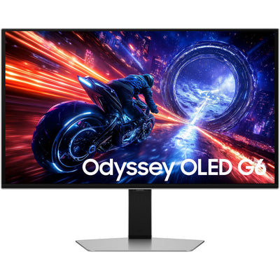 Moniteur de jeu Samsung Odyssey OLED G6 G60SF 27 (argent, 2x HDMI, DisplayPort, 2x USB-A, USB-B, 500 Hz)