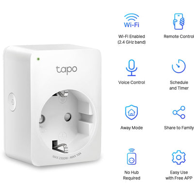 Prise mini Wifi TP-Link TAPO P100 (2 packs)