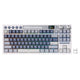 Clavier de jeu sans fil Royal Kludge M87 TKL (disposition américaine, bleu océan, interrupteur crème, 80 %, RVB, échange à chaud, Bluetooth USB-C 2,4 GHz)