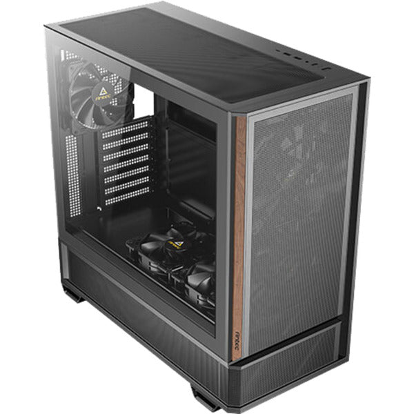 Boîtier tour midi Antec p30 air (couleur bois noir | 2x USB-A | 1x USB-C | verre trempé)