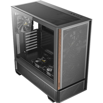 Boîtier tour midi Antec p30 air (couleur bois noir | 2x USB-A | 1x USB-C | verre trempé)