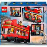LEGO LEGO CITY 60407 TOURIST ROUGE DOUBLE RED - afbeelding 6