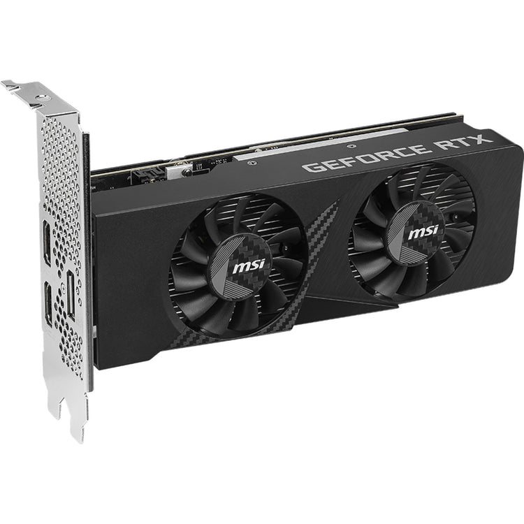 Carte graphique MSI GeForce RTX 3050 LP E 6G OC (2x HDMI, 1x Display Port, DLSS)