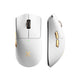Souris de jeu sans fil ultra légère Mchose K7 (or blanc, RVB, USB 2,4 GHz, 42 000 dpi)