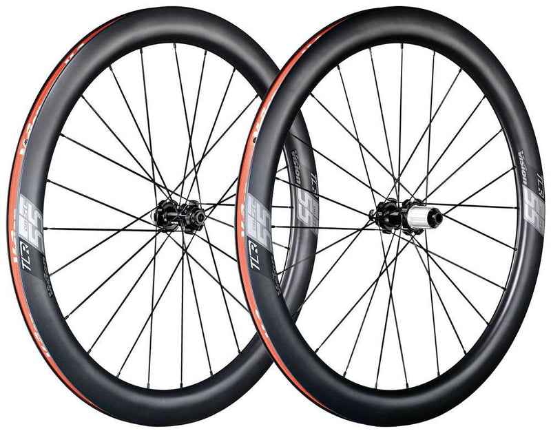 Paire de roues en carbone Vision Service Course 55 à pneu à disque TLR