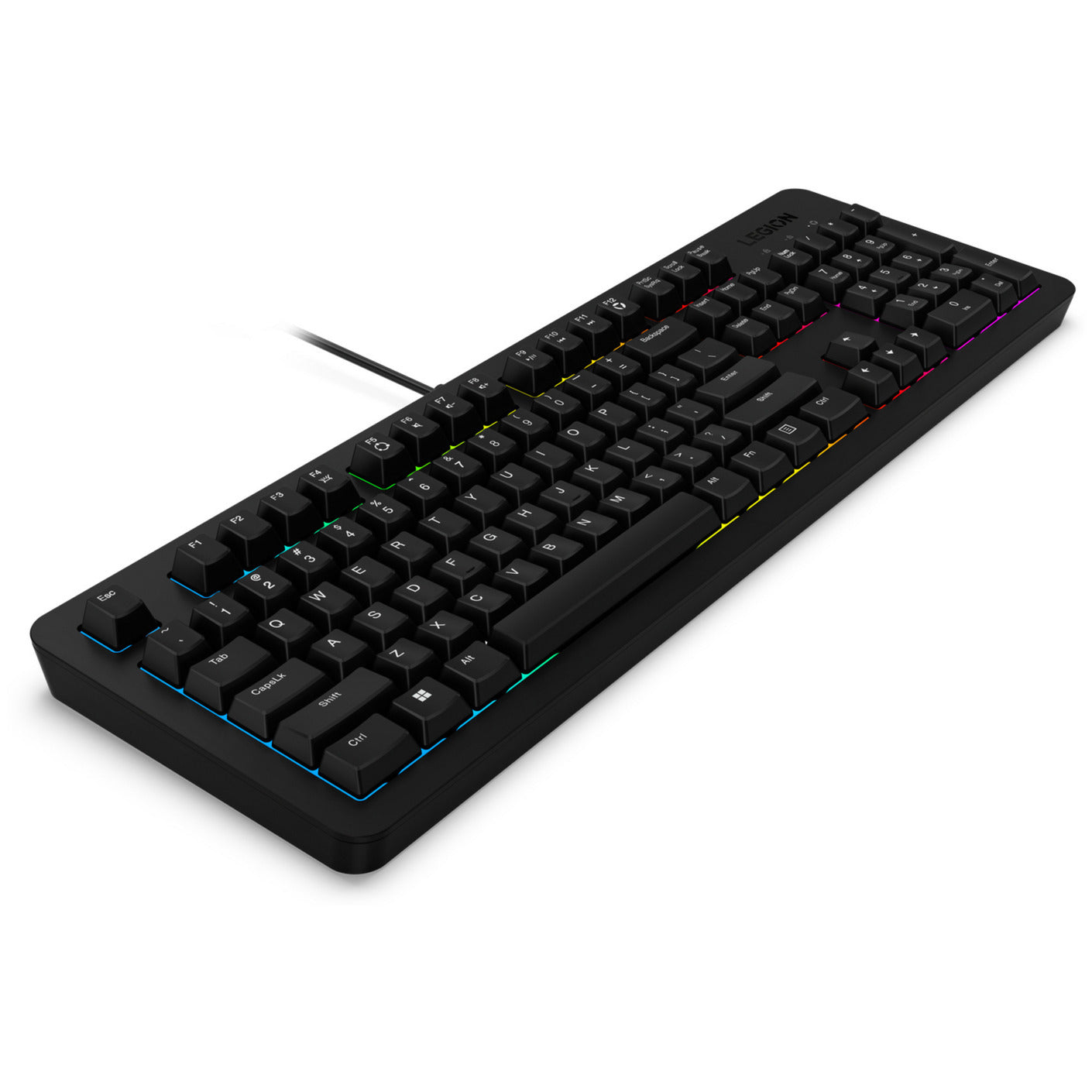 Clavier de jeu Lenovo legion k310 rgb (noir, disposition américaine (qwerty), membrane, 100%, commutateur à membrane, rgb, usb)