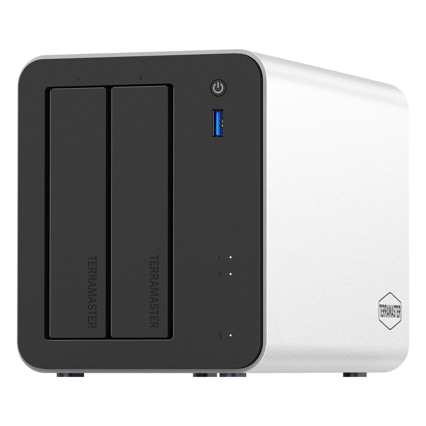 Terramaster f2-425 plus nas (blanc, 2x 5GBe, HDMI, USB)