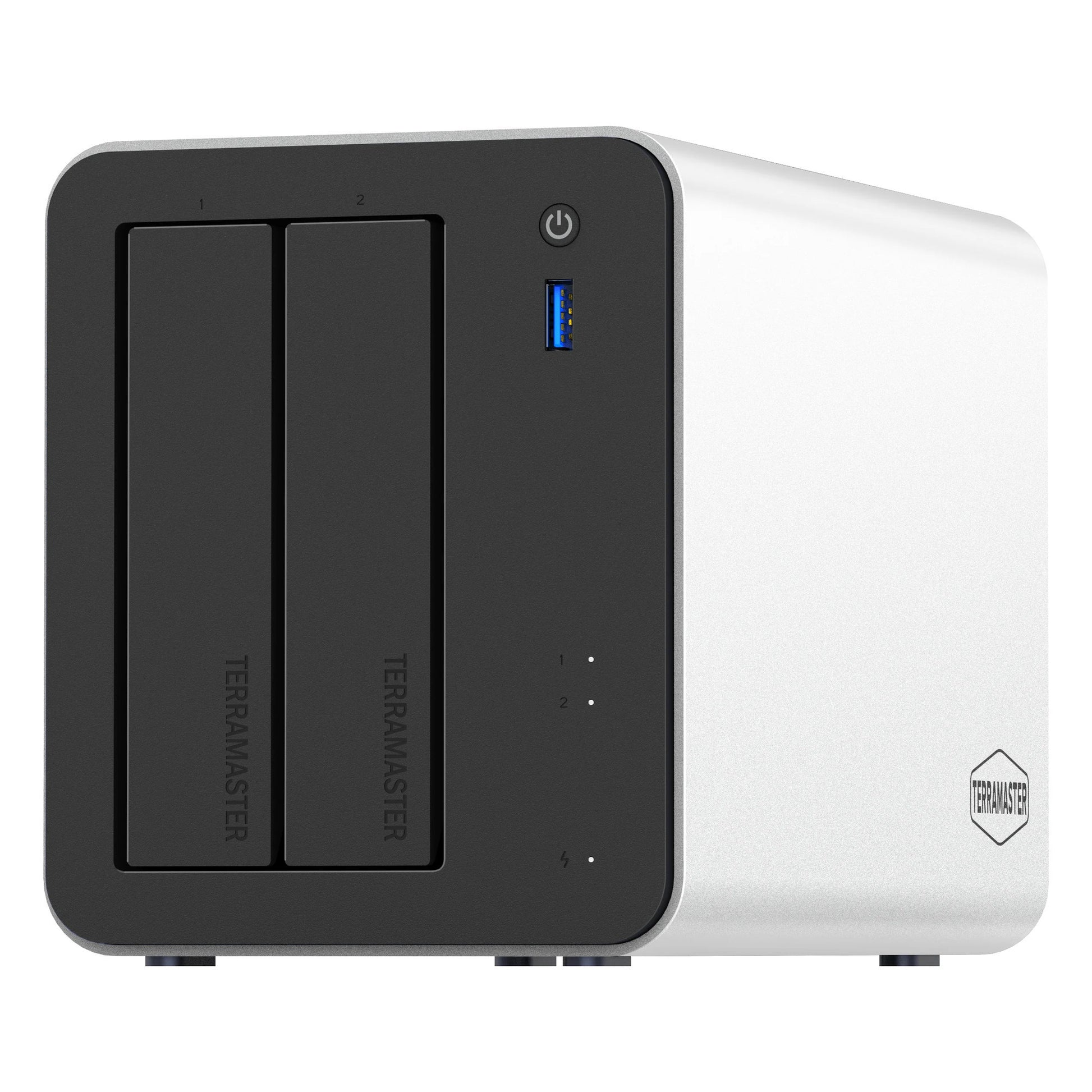 Terramaster f2-425 plus nas (blanc, 2x 5GBe, HDMI, USB)