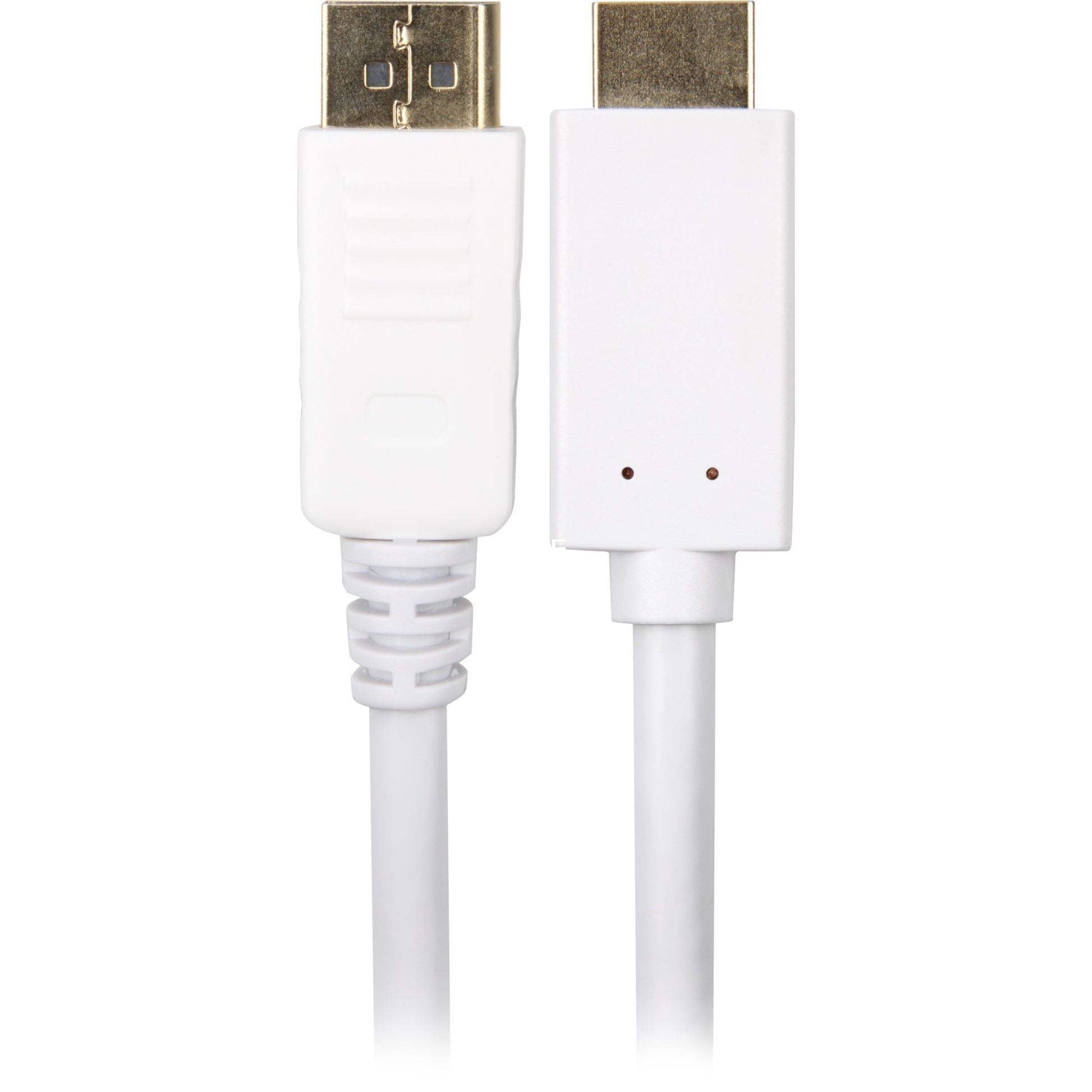 Sharkoon displayport 1.2 > adaptateur hdmi (blanc, 1 mètre, 4k)