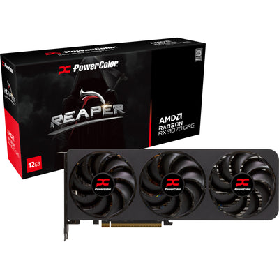 Carte graphique Powercolor Radeon RX 9070 Gre Reaper 12 Go GDDR6 (noir, RDNA4, 3x Display Port, 1x HDMI 2.1)