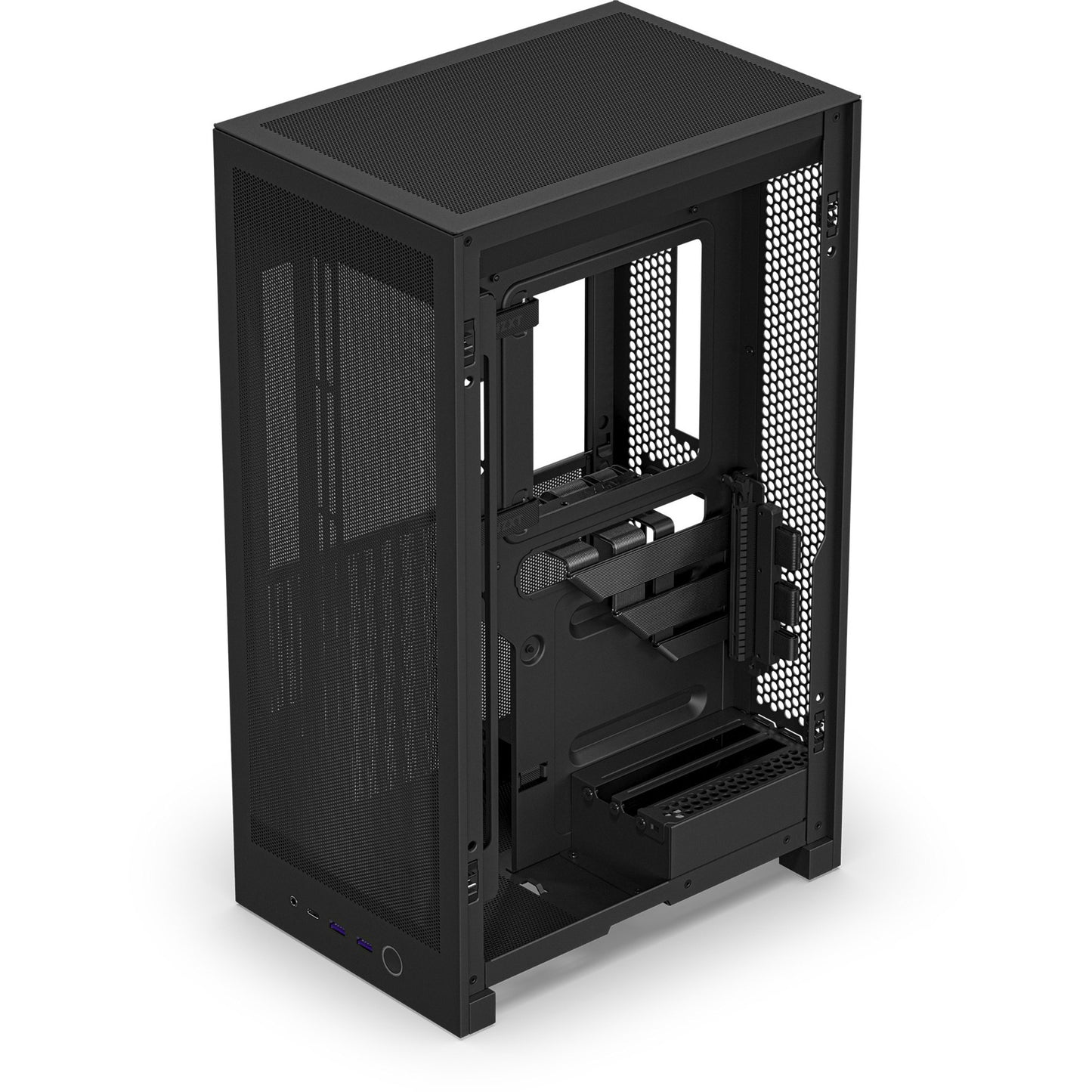 Boîtier mini tour Nzxt h2 flow (noir | 2x USB-A | 1x USB-C | verre trempé)