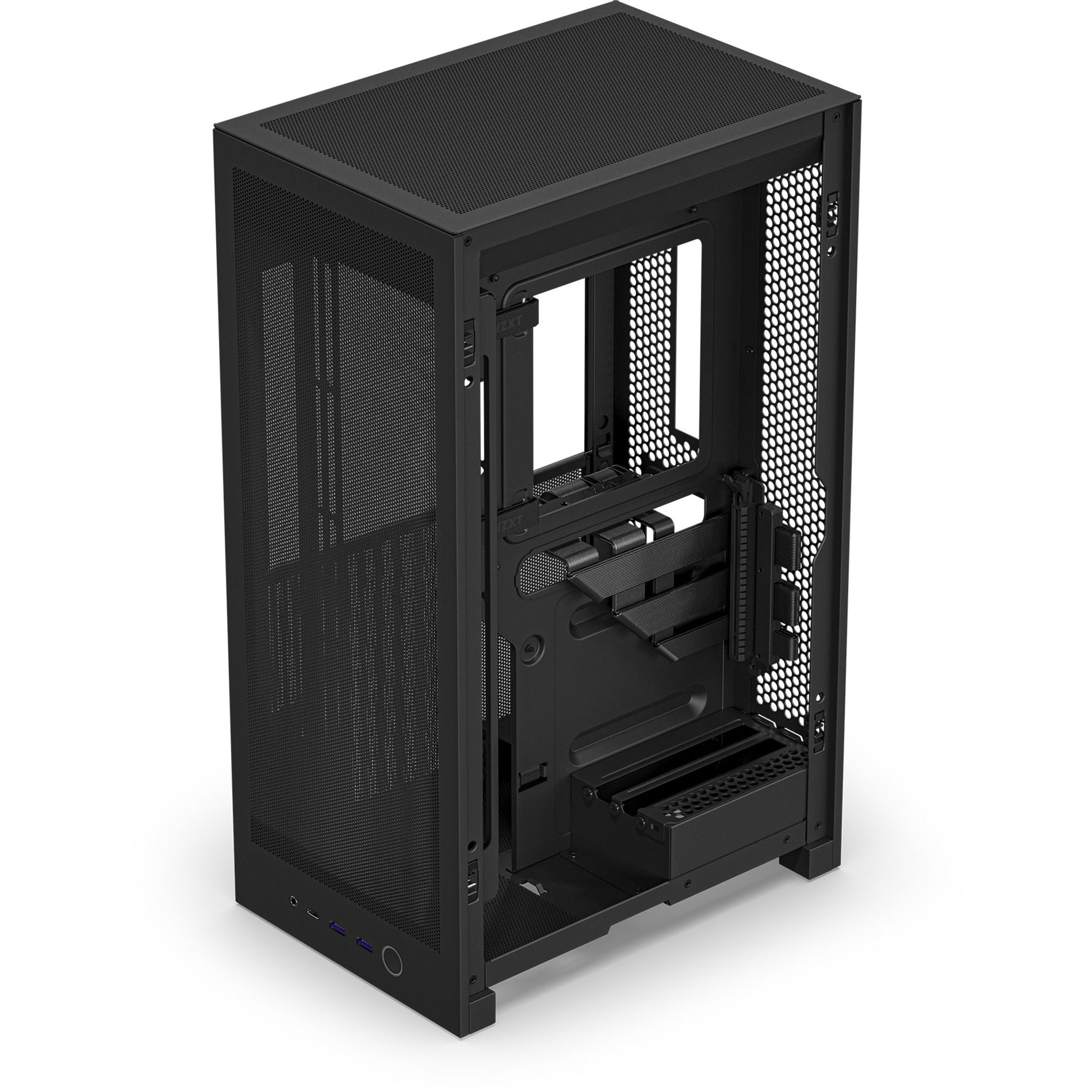 Boîtier mini tour Nzxt h2 flow (noir | 2x USB-A | 1x USB-C | verre trempé)