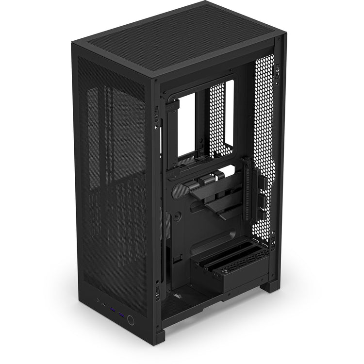 Boîtier mini tour Nzxt h2 flow (noir | 2x USB-A | 1x USB-C | verre trempé)