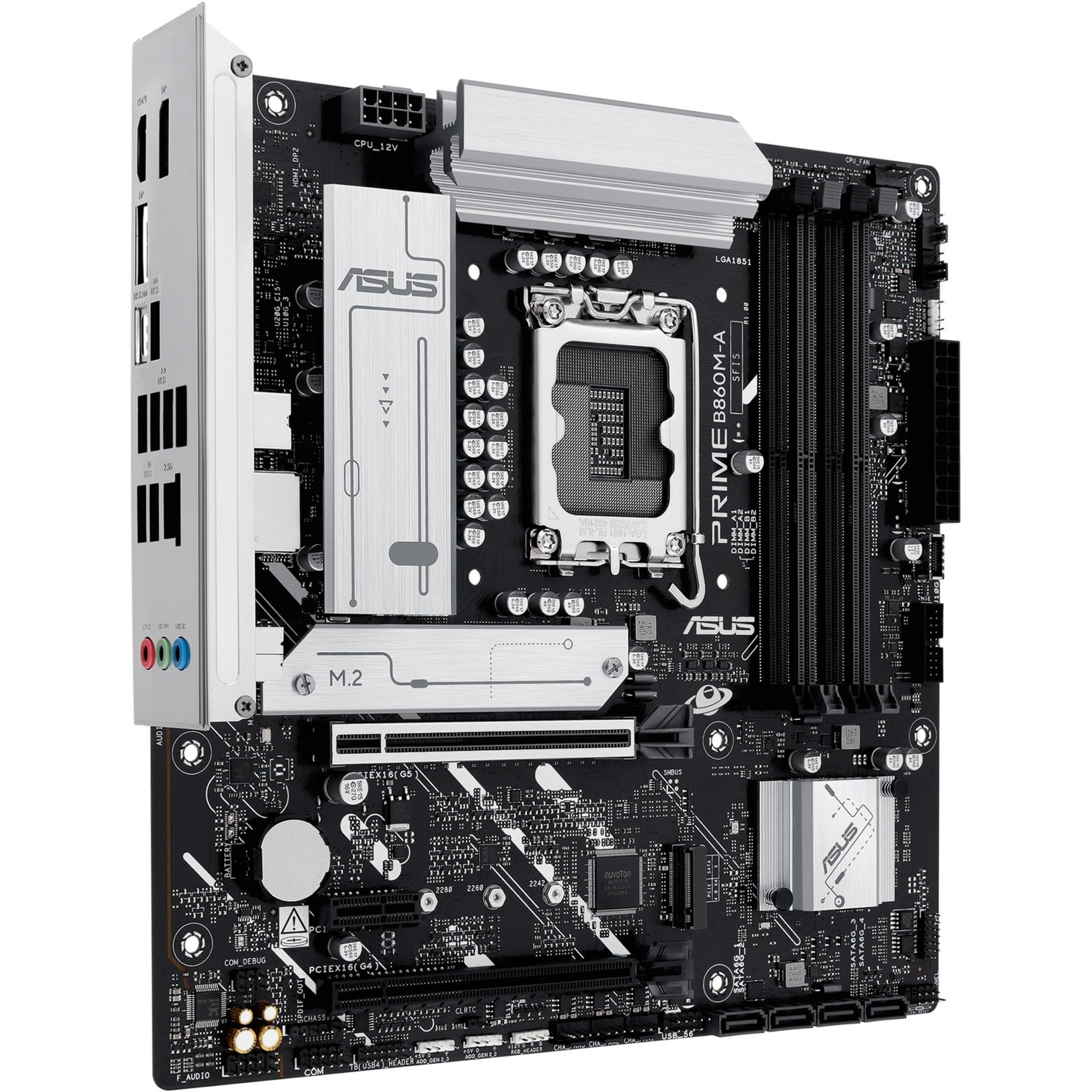 Carte mère Asus prime b860m-a-csm socket 1851 (raid, 2,5 Go-lan, son, µatx)