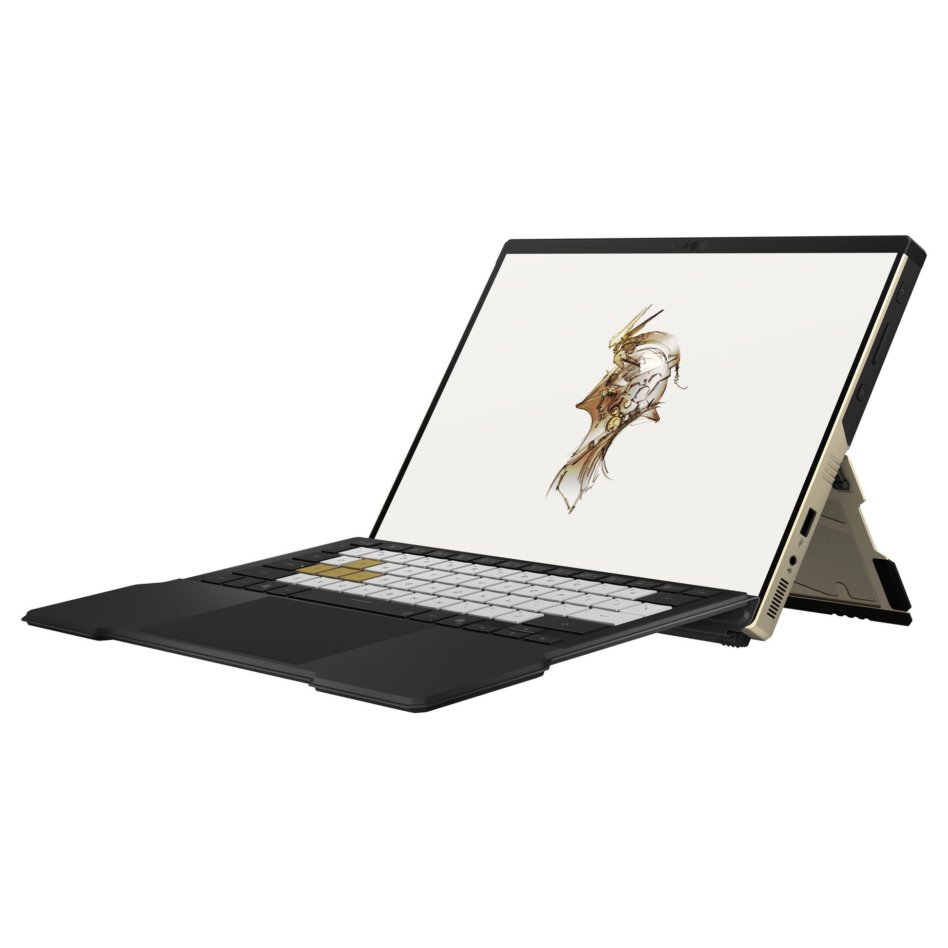 Asus rog flow z13-kjp gz302eac-ru178w 13,4 ordinateur portable de jeu 2-en-1 (or noir | ryzen al max+ 395 | radeon 8060s | 128 Go | SSD 1 To | tactile)