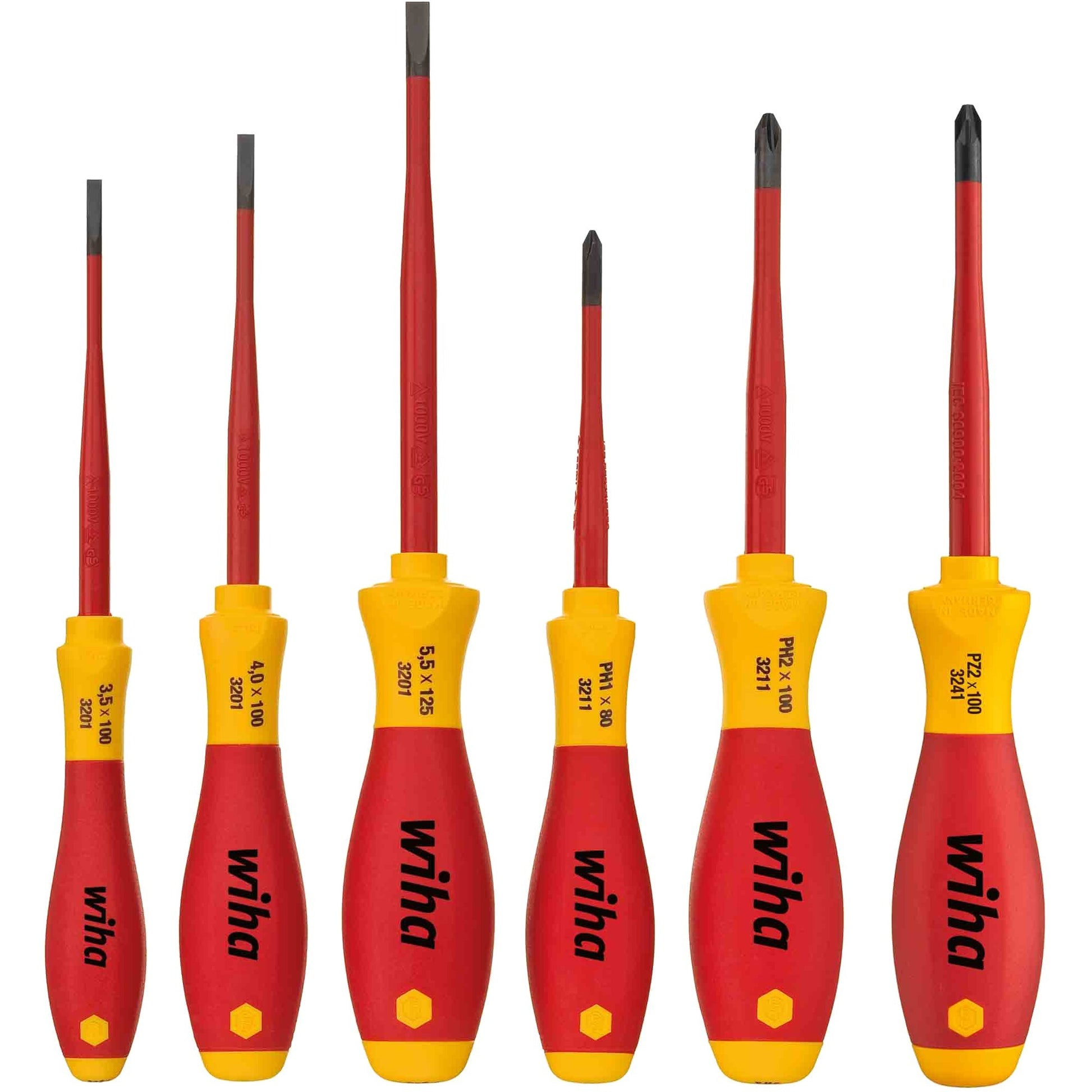 Wiha Tournevis Set Softfinish Electric Slimfix