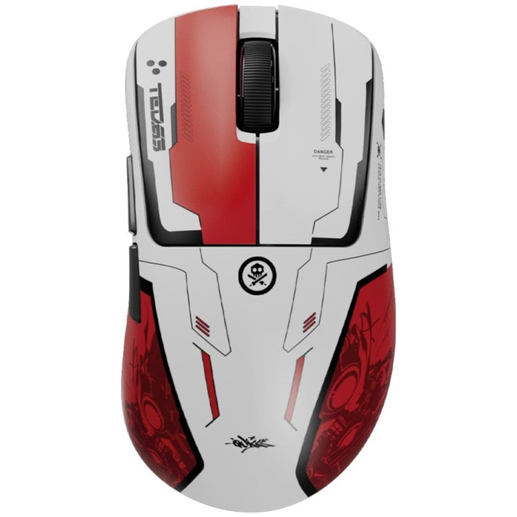 Souris de jeu Pulsar [quiccs edition] xlite v4 (blanc rouge, 32 000 dpi, 8 000 Hz)