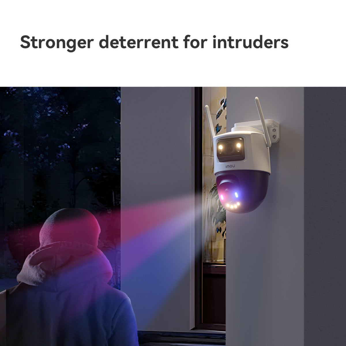 Caméra de sécurité Imou cruiser dual 2 pro (blanc, 4mp, wifi 6, lan)