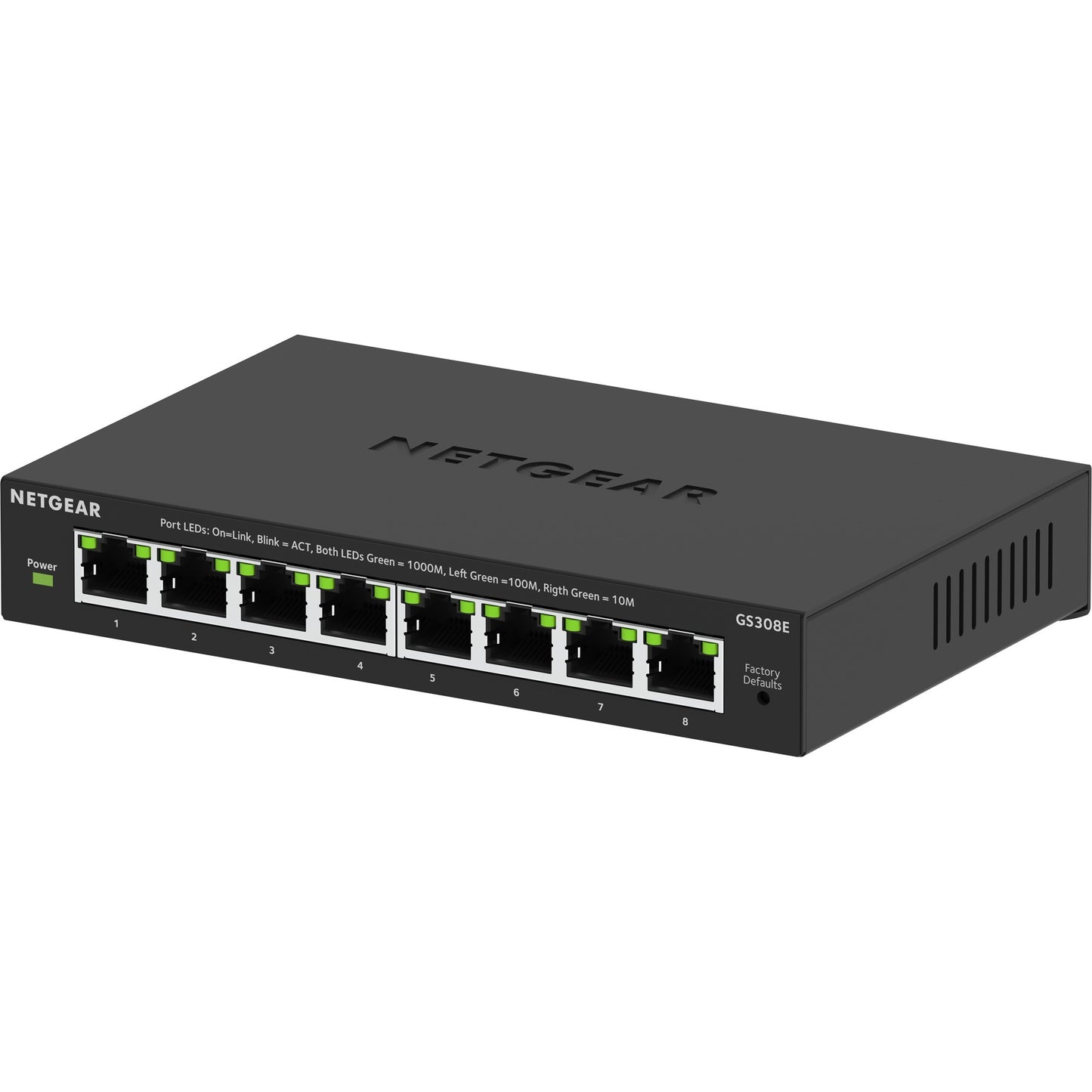 NetGear 8 points Gigabit Ethernet Plus-Switch (GS308EV4)
