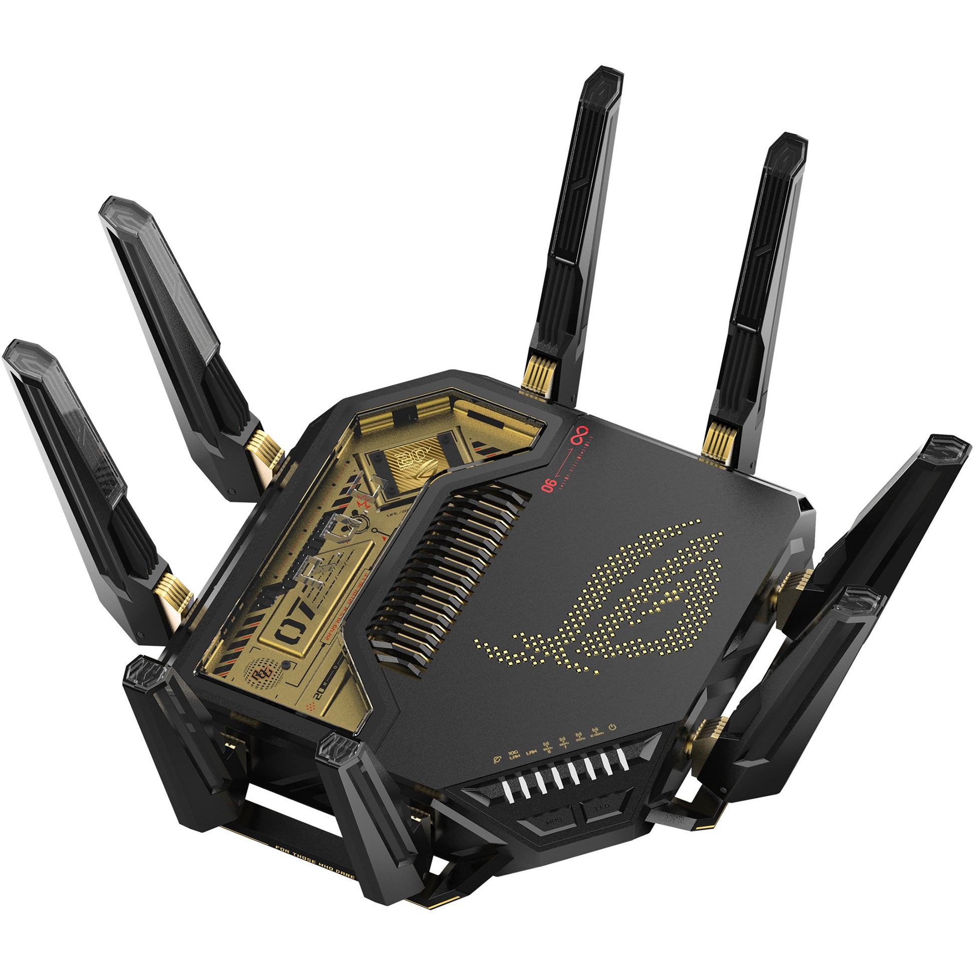 Routeur Asus rog rapture gt-be98 édition 20e anniversaire (noir)