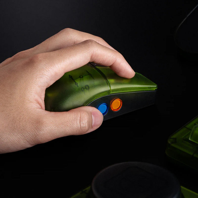 Souris rétro r8 8bitdo - édition Xbox (vert, 50 - 26 000 dpi, Bluetooth USB-C 2,4 GHz)