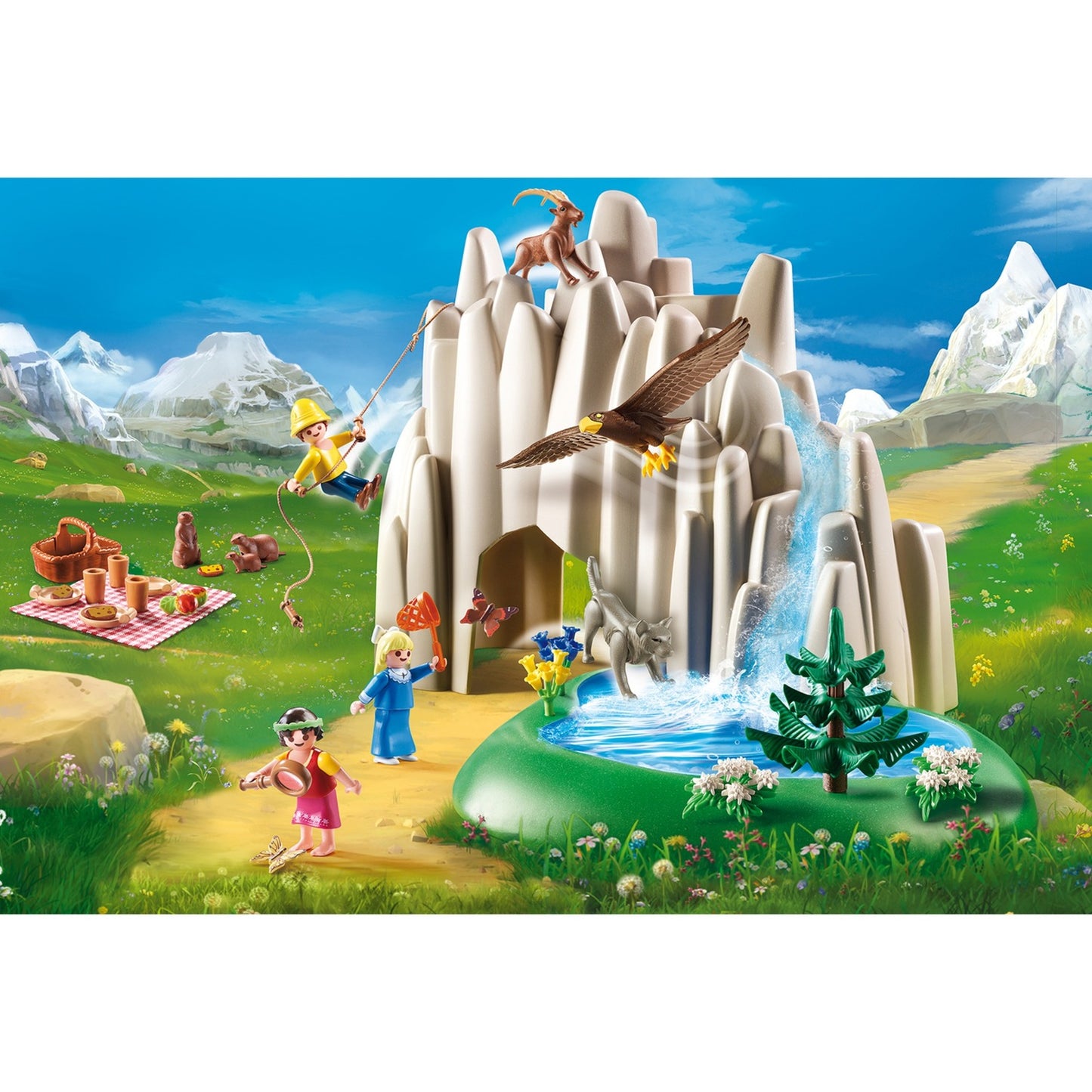 Playmobil 70254 Heidi, Klara et Peter au lac