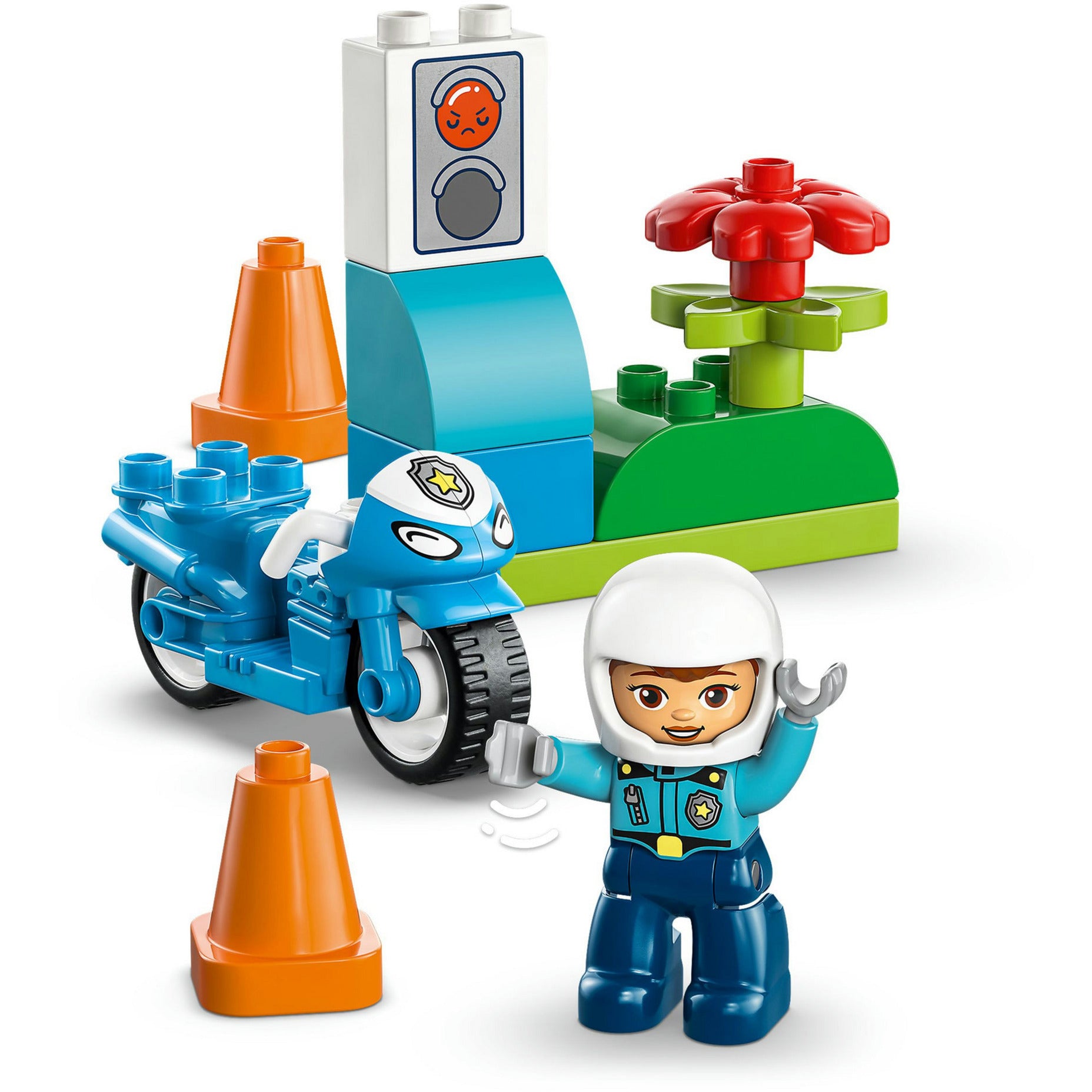 Lego 10471 Duplo Town moto de police bleue | 2 pièces