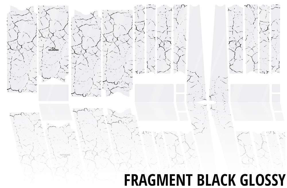Unleazhed unscratch - film de protection de cadre vélo gravel bpg01 fragment noir