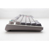 Ducky one 3 mist gray, clavier (gris clair, disposition américaine, rouge cerise mx, led rgb, pbt double-shot, remplaçable à chaud, mécanique charlatan) - afbeelding 5