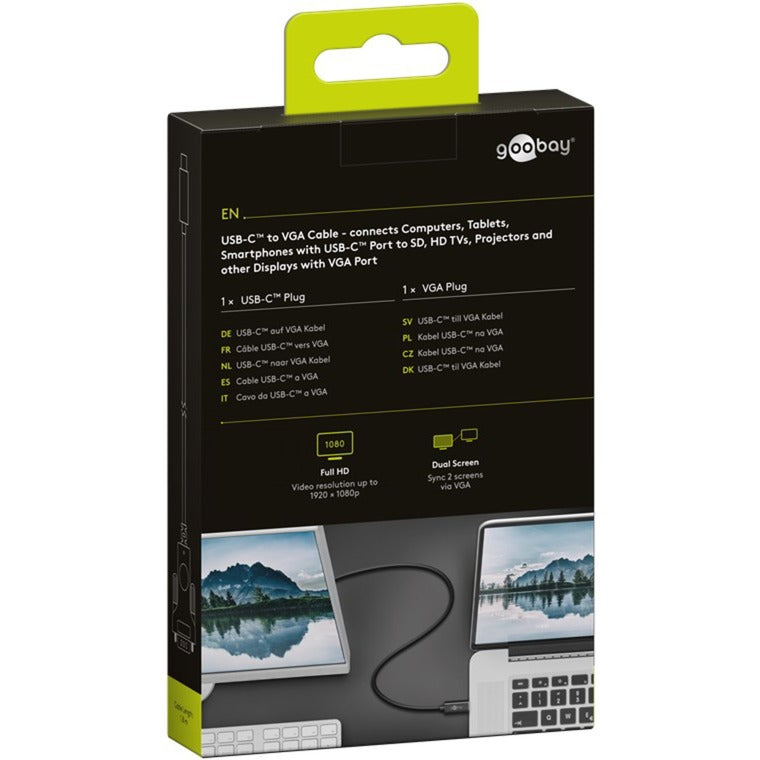 Câble adaptateur VGA GOOBAY USB-C à VGA