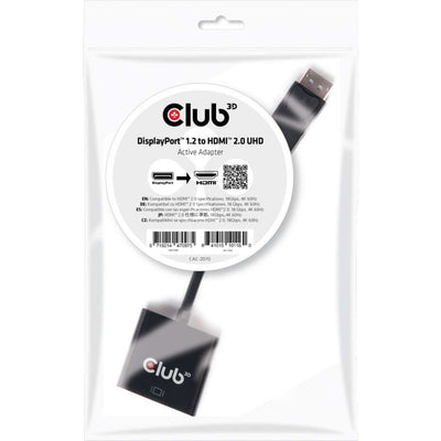 Club 3D DisplayPort 1.2 à HDMI 2.0 UHD Adaptateur actif