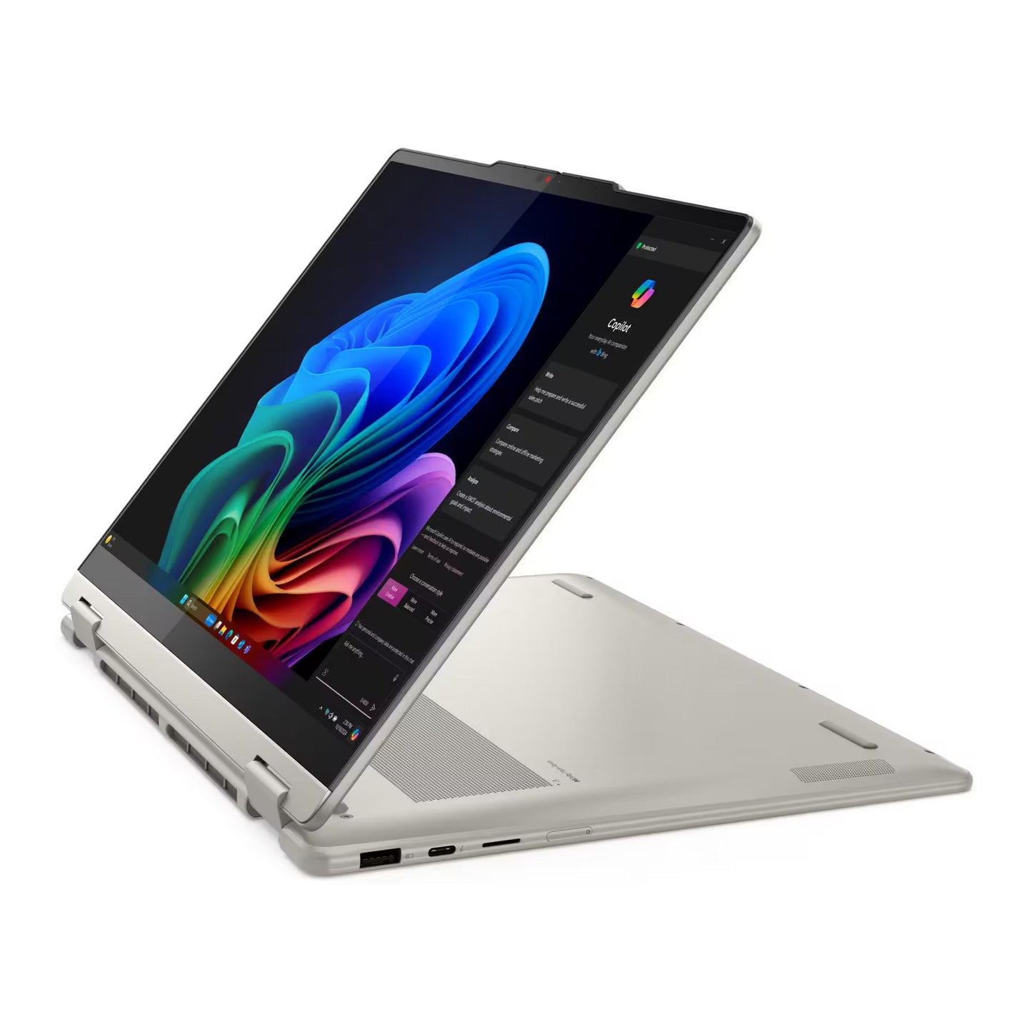 Lenovo yoga 7 2-en-1 14ill10 (83jq00fvmh) 14 copilot+ ordinateur portable (blanc brillant | core ultra 5 226v | graphiques intel arc 130v | 16 Go | SSD 512 Go | tactile)
