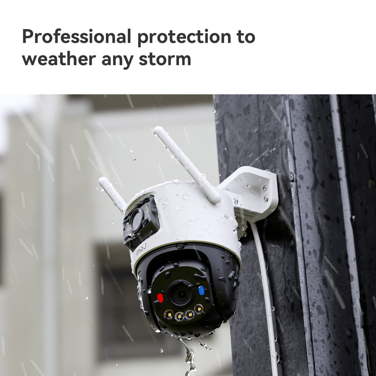 Caméra de sécurité Imou cruiser dual 2 pro (blanc, 4mp, wifi 6, lan)